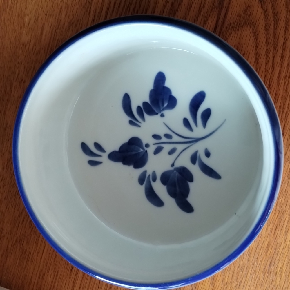 VINTAGE 1980s ARTISAN Hand Painted MADELENA Portuguese Souffle Casserole